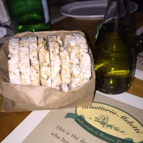 Gluten-free rice cakes from Risotteria Melotti